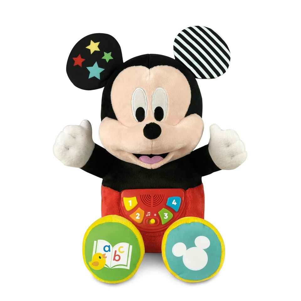 Baby Mickey Peluche Raccontastorie Clementoni con 4 Libricini