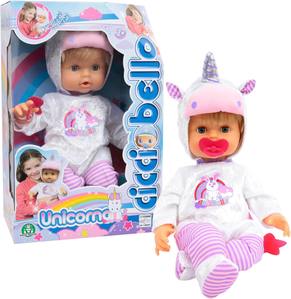 Cicciobello Unicorno Limited Edition – Bambolotto con Tutina e Accessori