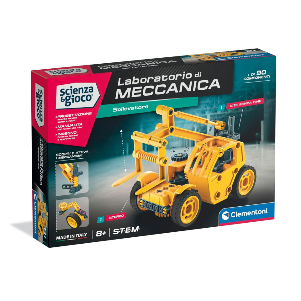 Clementoni Laboratorio di Meccanica – Sollevatore da Costruire 8+