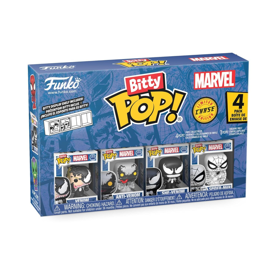 Funko Bitty Pop! Venom – Set 4 Minifigure Marvel con Sorpresa