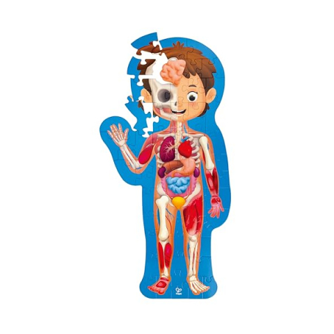 Hape Puzzle Corpo Umano 50 Pezzi – Anatomia per Bambini