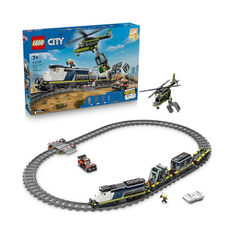 LEGO City Rapina al Treno della Polizia – Set con Treno Telecomandato 60508