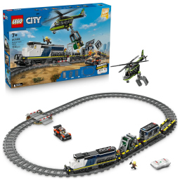 LEGO City Rapina al Treno della Polizia – Set con Treno Telecomandato 60508