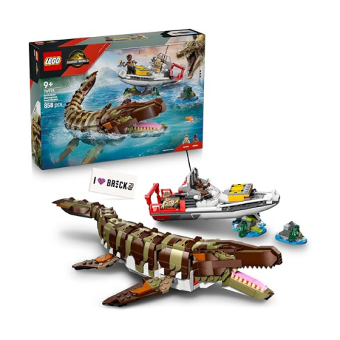 LEGO Jurassic World Mosasauro Missione in Barca 76974