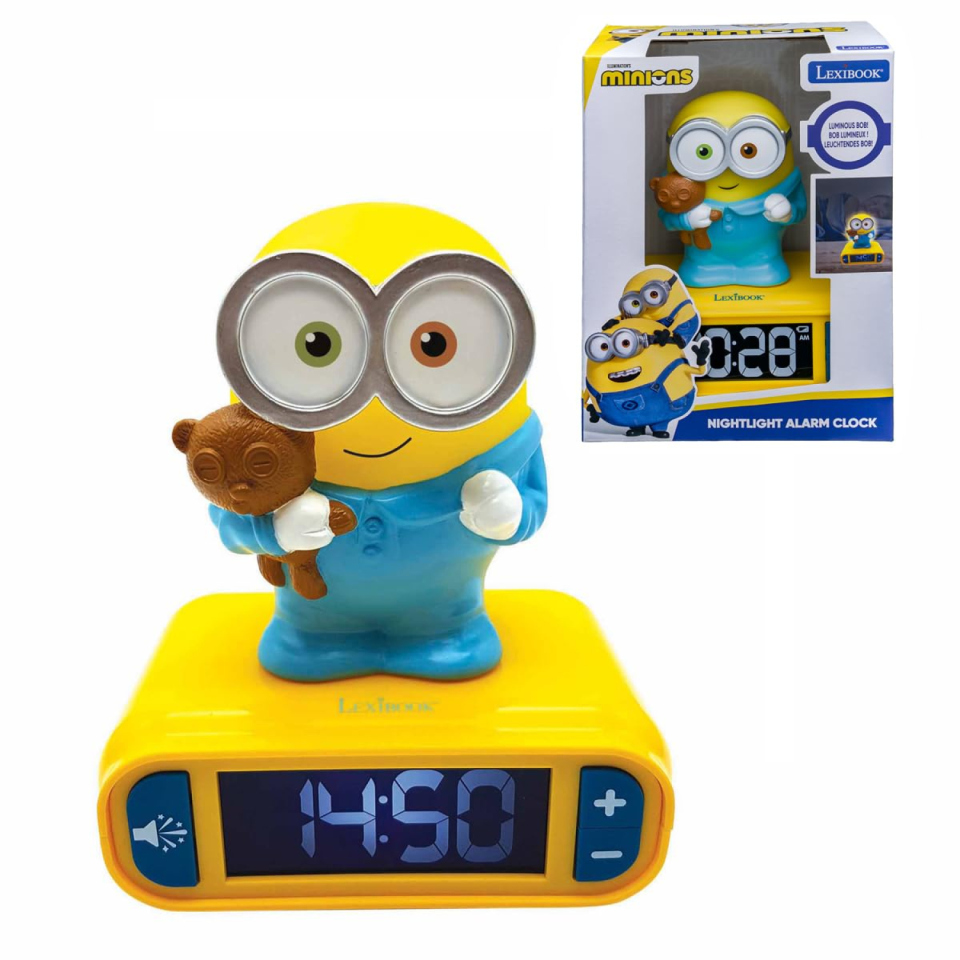 Lexibook Minions sveglia digitale con Bob luminoso