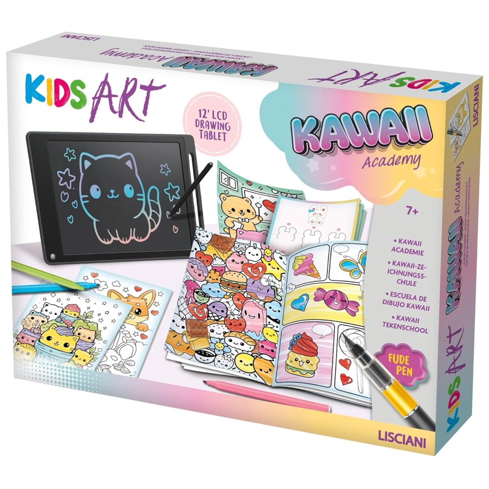 Lisciani Kids Art Kawaii Academy – Kit Disegno con Tablet LCD 12"