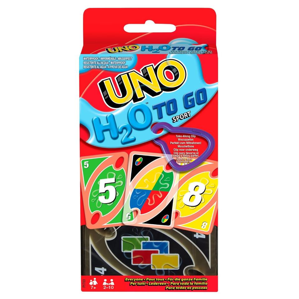 Mattel UNO H2O gioco di carte resistente all'acqua