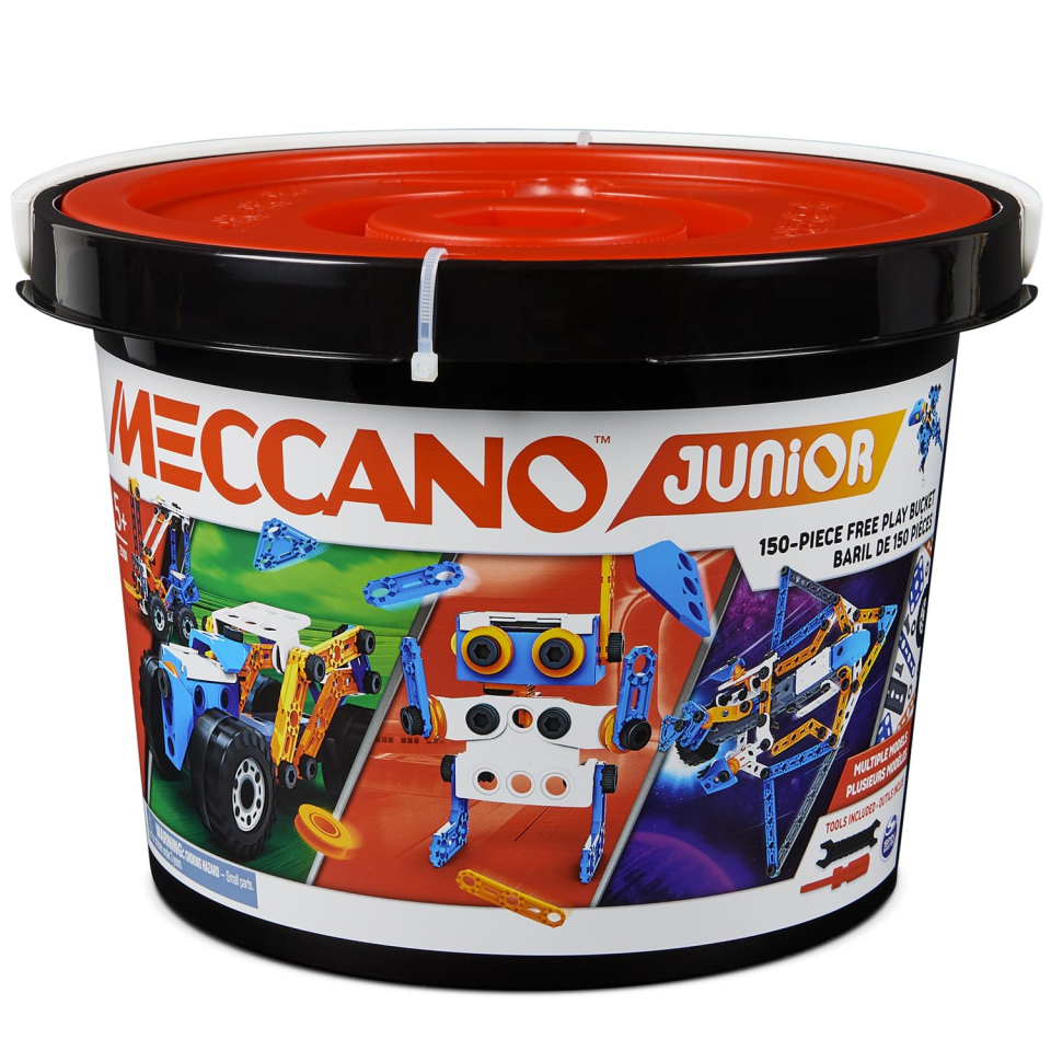 Meccano Junior barile 150 pezzi con 5 modelli