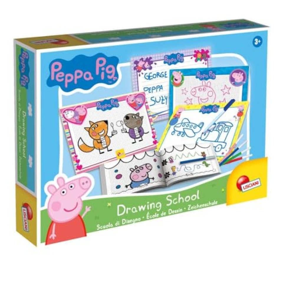 Peppa Pig Scuola di Disegno – Set Lavagnette Scrivi e Cancella Lisciani
