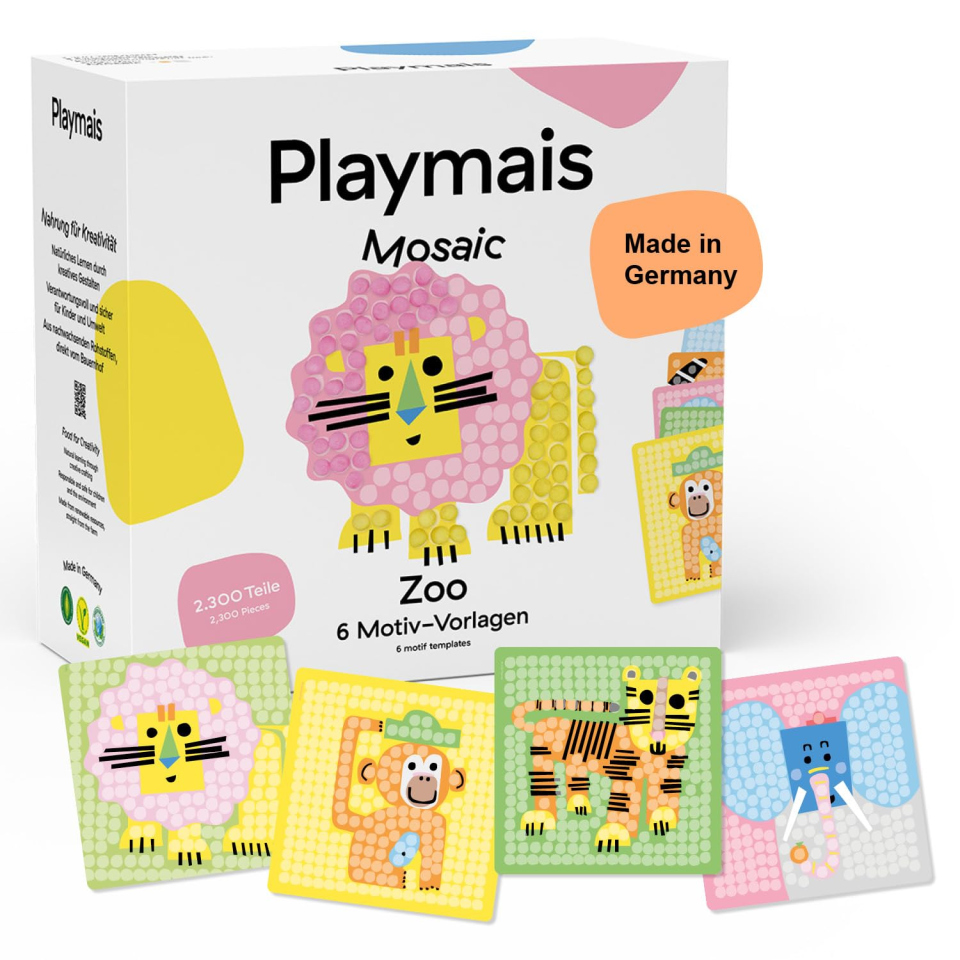 PlayMais Mosaic Zoo gioco creativo da 3 anni