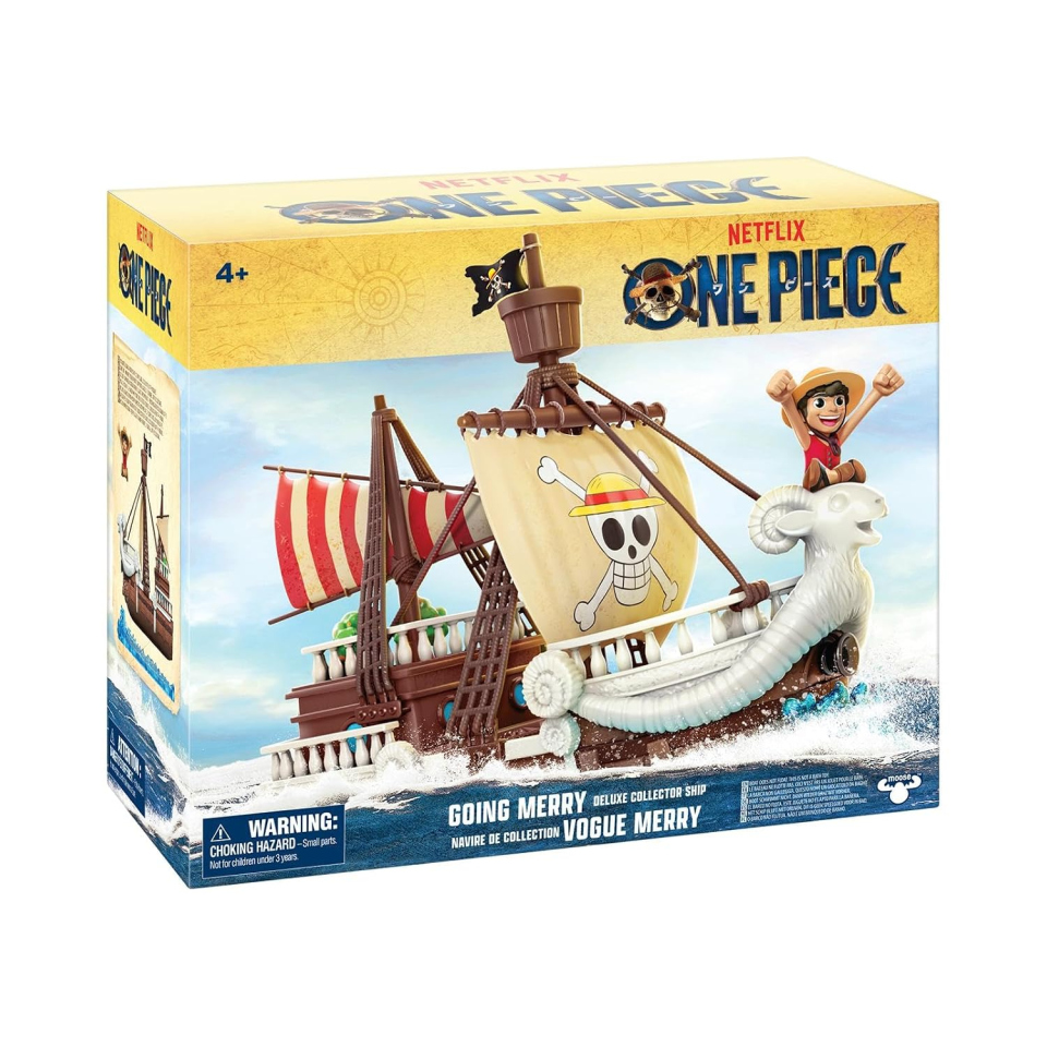 Playset One Piece Going Merry con action figure Luffy