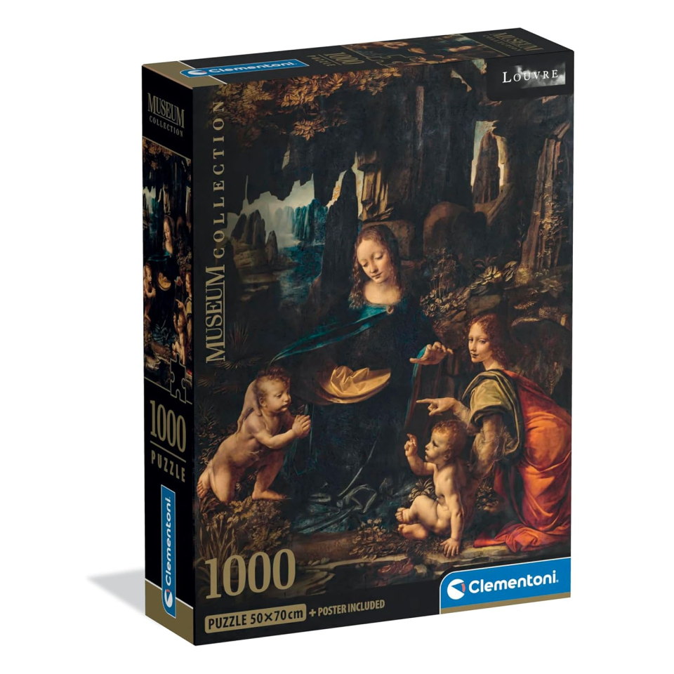 Clementoni Puzzle 1000 Pezzi – Vergine delle Rocce, Leonardo da Vinci