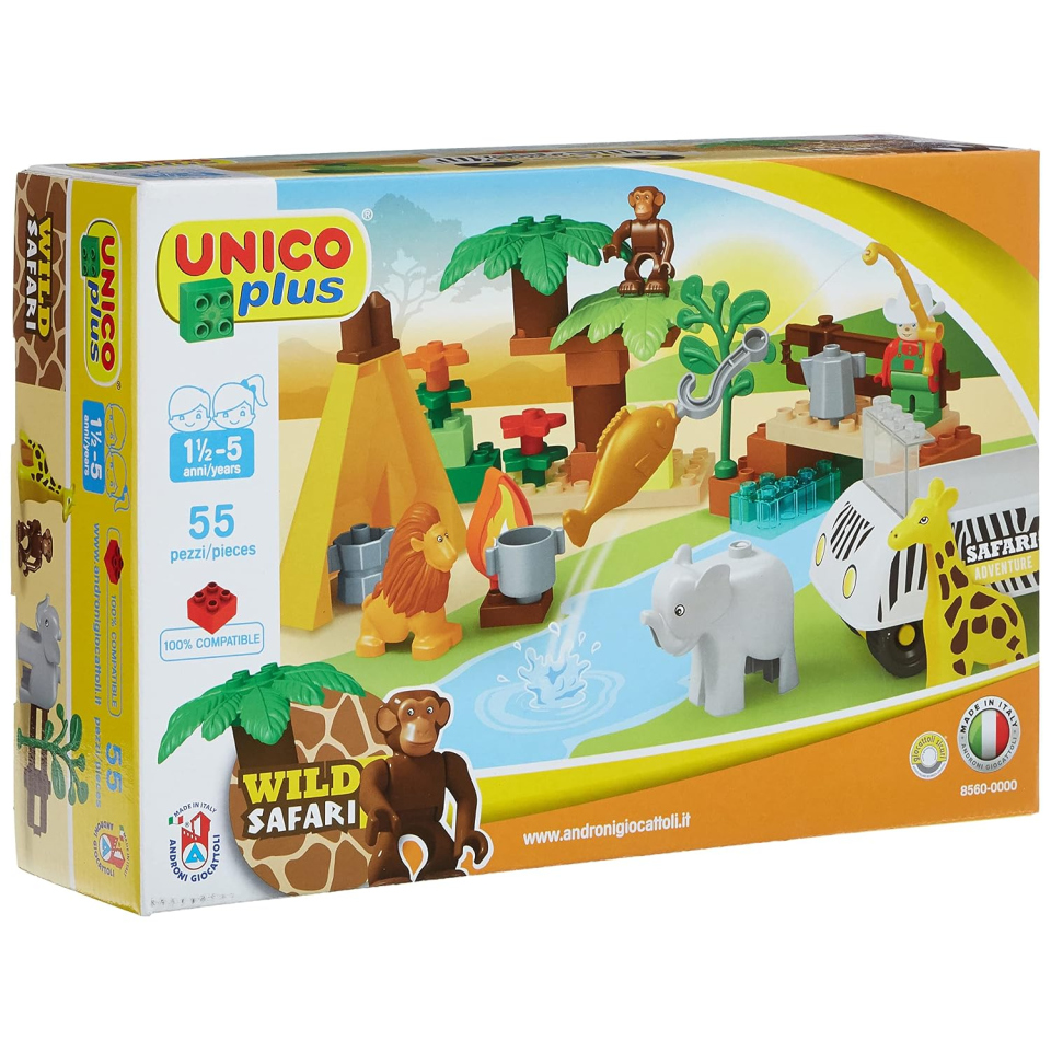 Unico Unicoplus costruzioni Safari da 55 pezzi