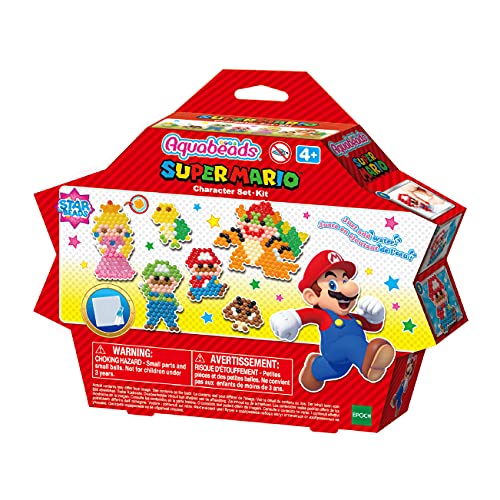 Aquabeads Super Mario, 690 Perline in 22 colori – 31946