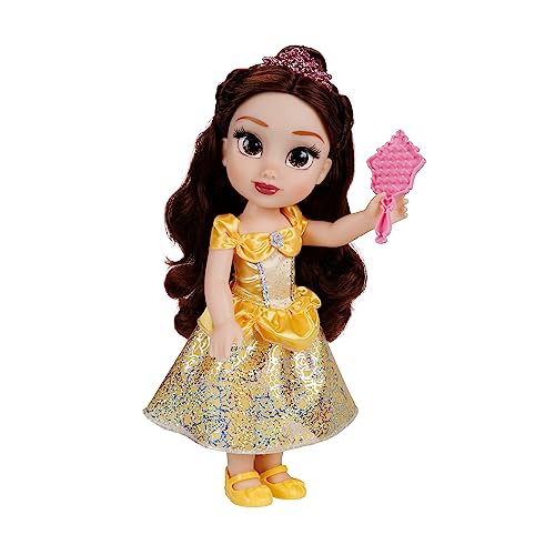 Bambola 38 cm di Belle, con  dettagli glitterati e occhi che brillano – Disney Princess