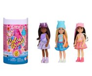 Barbie Chelsea Color Reveal Serie Sport, Mini Bambola con 6 sorprese, Accessori Inclusi, HKT85
