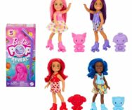 Barbie Chelsea Pop Reveal, Bambola cambia colore con 5 sorprese profumate, HRK58