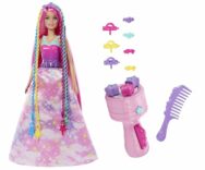 Barbie Dreamtopia Chioma da Favola, Bambola fashion per bambini da 3 anni, JCW55