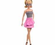 Barbie Fashionistas n. 213, 65° Anniversario, con Top a Righe e Gonna Rosa, HRH11