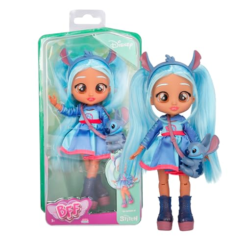 BFF by Cry Babies Stitch, Bambola Vestita come Personaggio Disney, da 3 anni