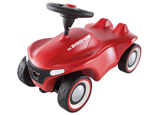 Bobby Car Cavalcabile, Neo Red Macchina per bambini con portata fino a 50kg da 18 Mesi – Big