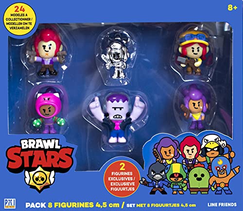 Brawl Stars Confezione da 8 statuette da 4,5 cm, da 8 anni