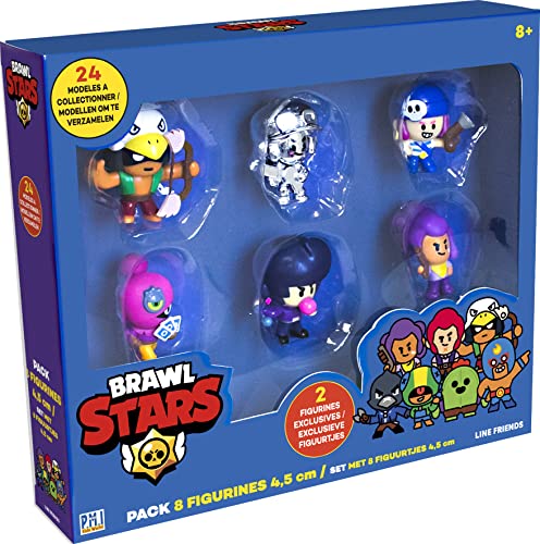 Brawl Stars Confezione da 8 statuette – Brawlers Team