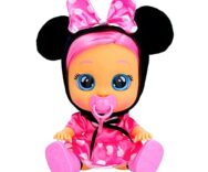 Cry Babies vestita da Minnie, Bambola Interattiva che Piange Lacrime, Capelli da Acconciare, da 18 Mesi