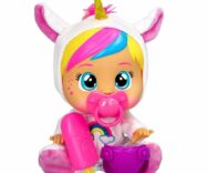 Cry Babies con piagiamino da unicorno, bambola interattiva che piange lacrime vere, da 18 mesi