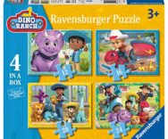 Dino Ranch 4 puzzle in uno, (12, 16, 20, 24 pezzi) da 3+ anni – Ravensburger