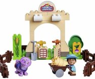 Dino Ranch Farm – Set costruzioni 40 mattoncini Cassidy Ranch e personaggi, per bambini da 18 mesi a 5 anni – Big Bloxx
