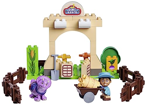 Dino Ranch Farm – Set costruzioni 40 mattoncini Cassidy Ranch e personaggi, per bambini da 18 mesi a 5 anni – Big Bloxx