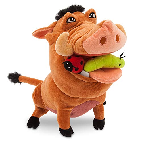 Disney Peluche di Pumba, il facocero amico di Simba, 33 cm dettagli ricamati – The Lion King