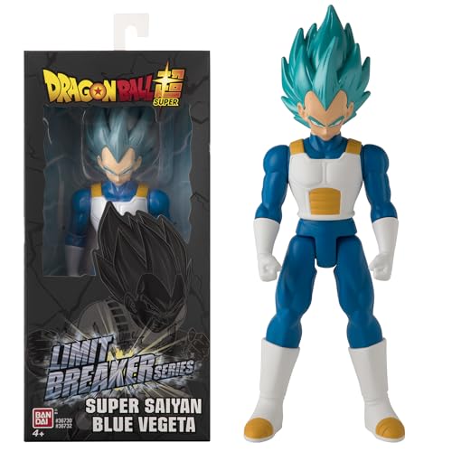 Dragon Ball Super Saiyan Vegeta Blue, Personaggio Giocattolo articolato 33 cm, da 4 anni – Bandai 36732