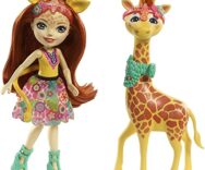 Enchantimals, Bambola Fashion Gillian Giraffa con Animale, da 4+Anni