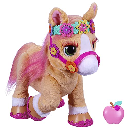 FurReal Pony Stiloso peluche interattivo, Cinnamon, inclusi 26 accessori per Acconciature – Hasbro