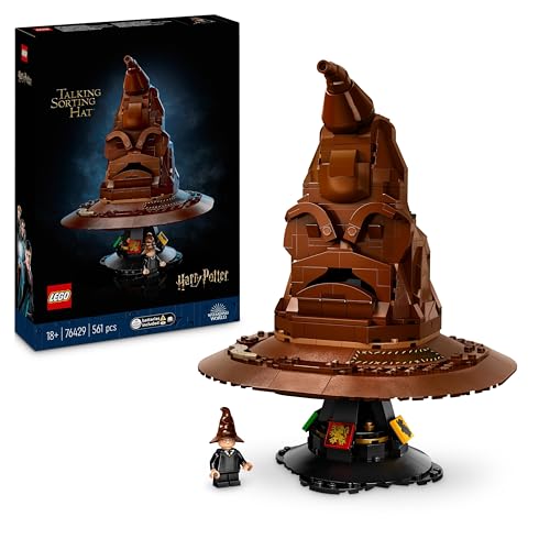 LEGO Cappello Parlante Harry Potter, con Stemma delle Case di Hogwarts e 31 Suoni – LEGO 76429