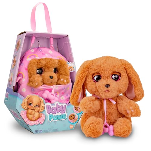 Peluche Cocker Interattivo, apre e chiude gli occhi, accessori inclusi da 3 anni – Baby Paws