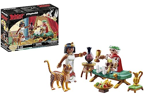 PLAYMOBIL Asterix 71270 Cesare e Cleopatra con il Leopardo