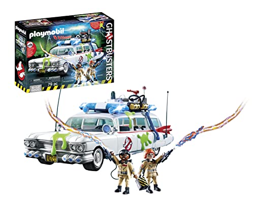 PLAYMOBIL Ghostbusters 9220, Ecto-1 con luci e Suoni, dai 6 Anni