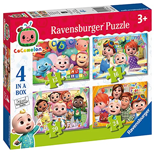 Puzzle Cocomelon 4 in 1, da 12 a 24 pezzi per bambini da 3 anni – Ravensburger