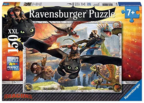 Dragon Trainer: How To Train Your Dragon, Puzzle 150 Pezzi da 7 anni – Ravensburger