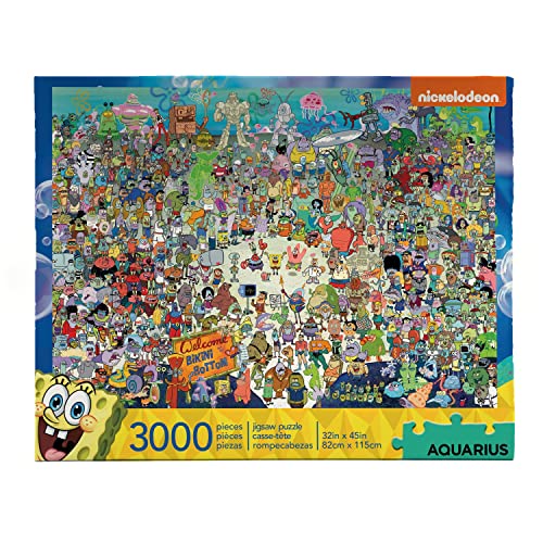 Spongebob puzzle gigante di 3000 pezzi, dimensioni 1150mm x 820mm – Squarepants